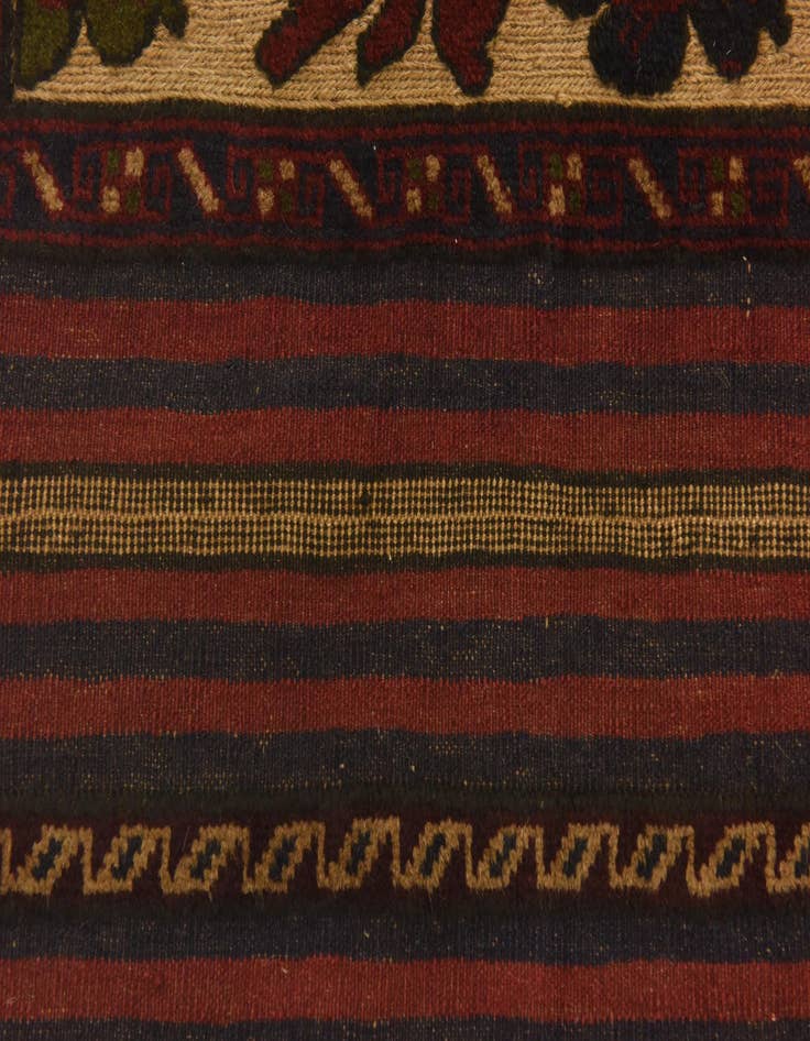 Detail image of  6' 7 x 9' 4  Hand Knotted Sumak Wool Rug