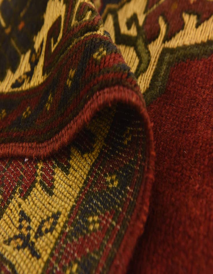 Detail image of  4' 2 x 6' 2  Hand Knotted Sumak Wool Rug