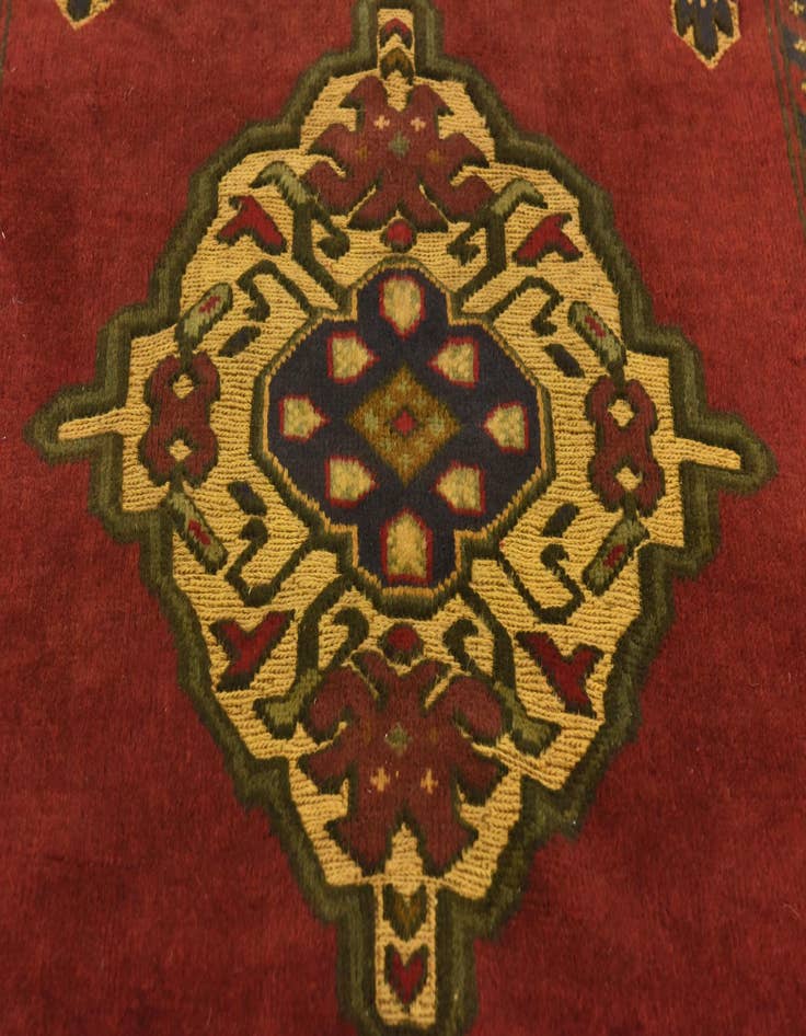 Detail image of  4' 2 x 6' 2  Hand Knotted Sumak Wool Rug