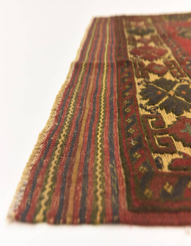 Detail image of  4' 2 x 6' 2  Hand Knotted Sumak Wool Rug