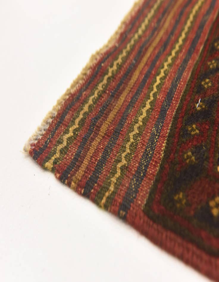 Detail image of  4' 2 x 6' 2  Hand Knotted Sumak Wool Rug