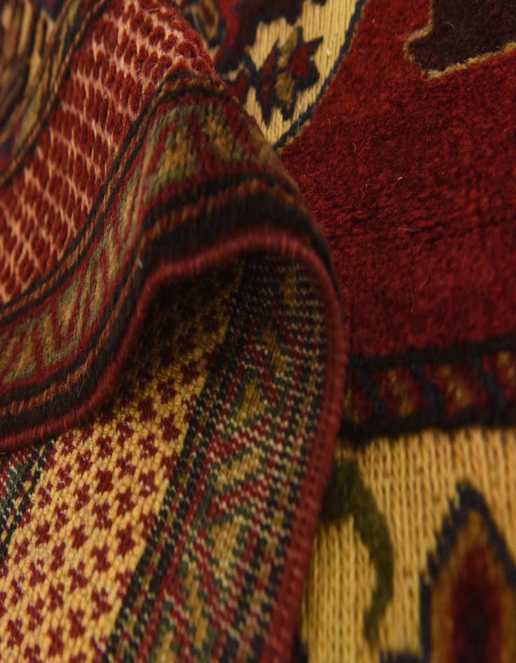 Detail image of  3' 11 x 6'  Hand Knotted Sumak Wool Rug