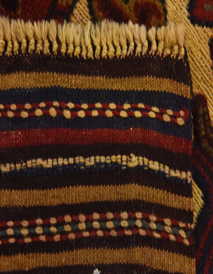 Detail image of  3' 11 x 6'  Hand Knotted Sumak Wool Rug