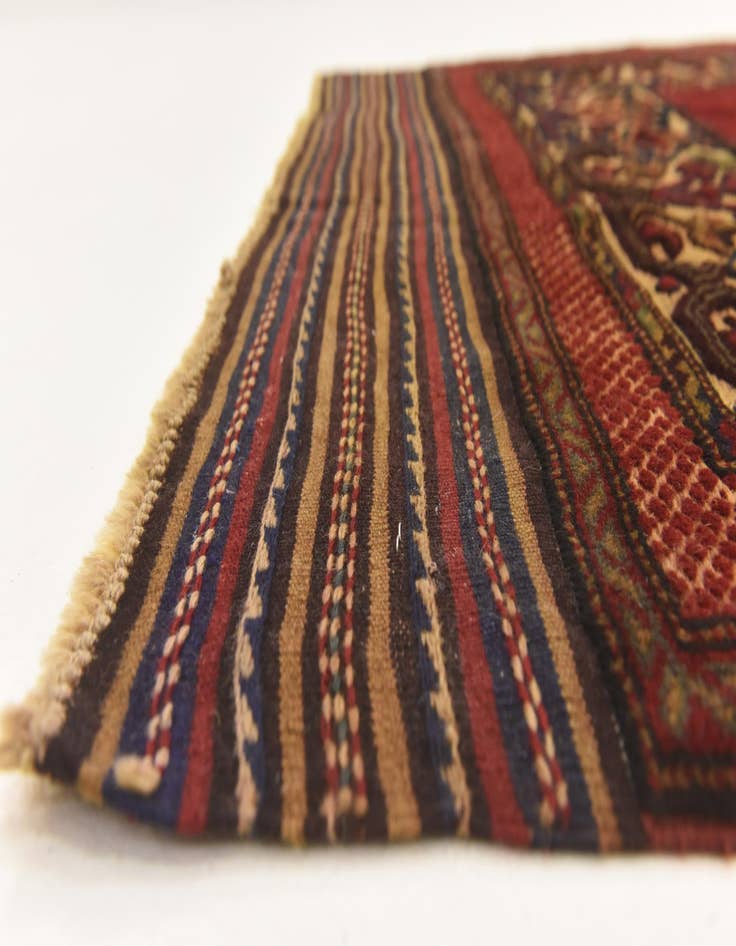 Detail image of  3' 11 x 6'  Hand Knotted Sumak Wool Rug