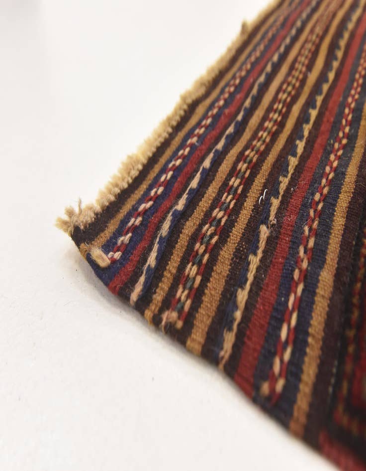 Detail image of  3' 11 x 6'  Hand Knotted Sumak Wool Rug