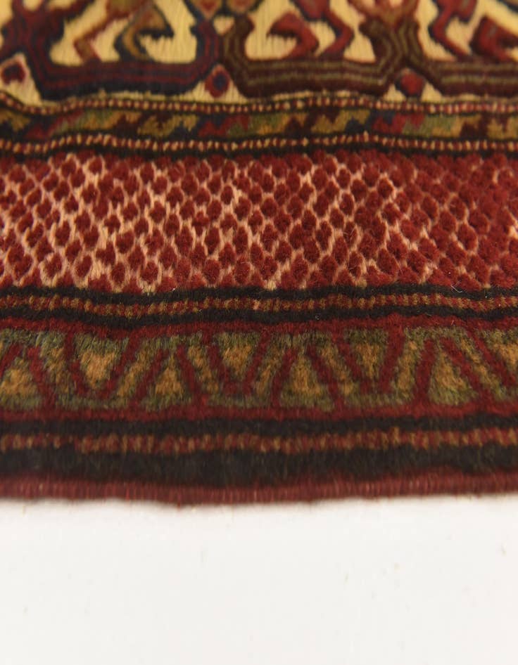 Detail image of  3' 11 x 6'  Hand Knotted Sumak Wool Rug