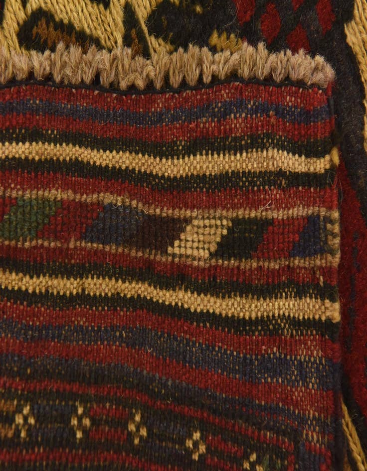 Detail image of  2' 10 x 4' 10  Hand Knotted Sumak Wool Rug