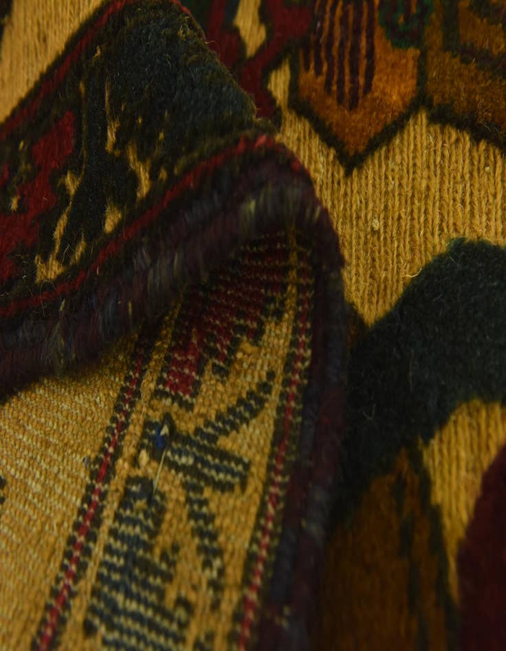 Detail image of  3' x 4' 10  Hand Knotted Sumak Wool Rug