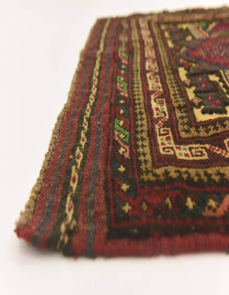 Detail image of  3' x 4' 5  Hand Knotted Sumak Wool Rug