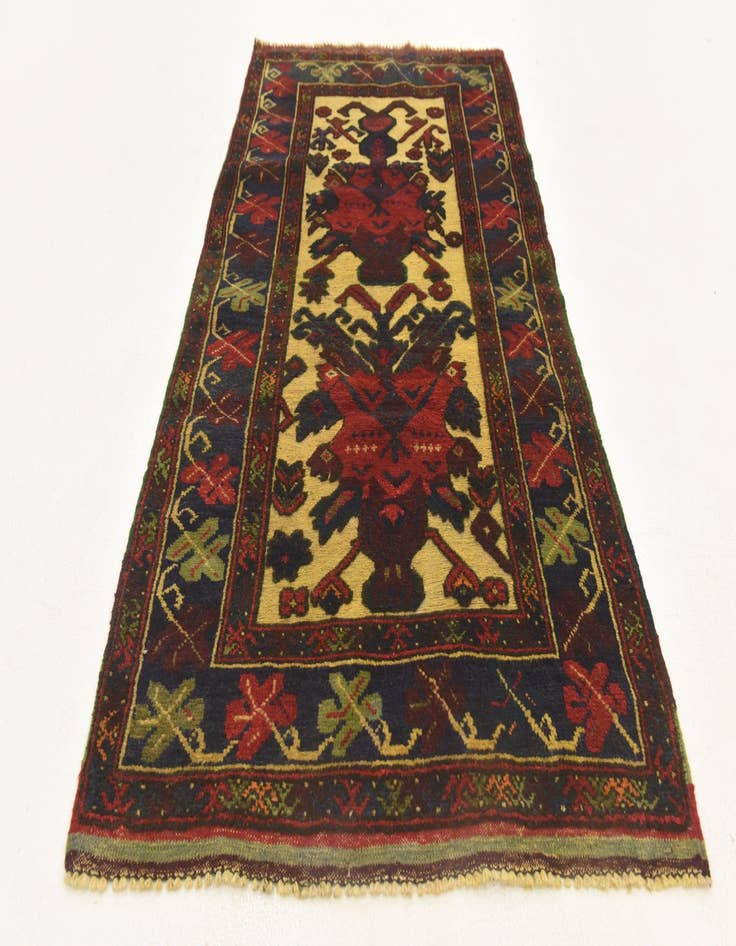 Detail image of  2' 9 x 5'  Hand Knotted Sumak Wool Rug