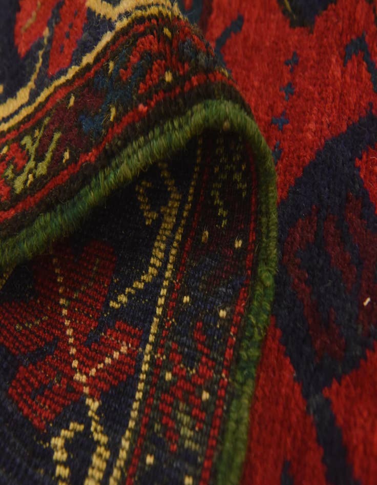 Detail image of  2' 9 x 5'  Hand Knotted Sumak Wool Rug
