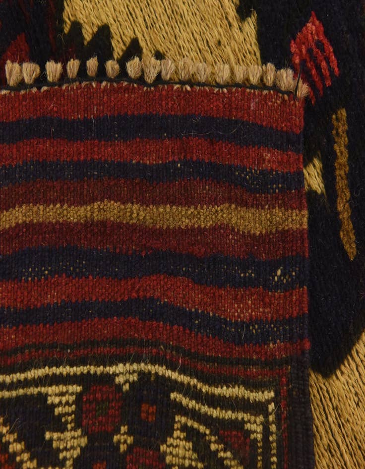 Detail image of  3' x 4' 9  Hand Knotted Sumak Wool Rug