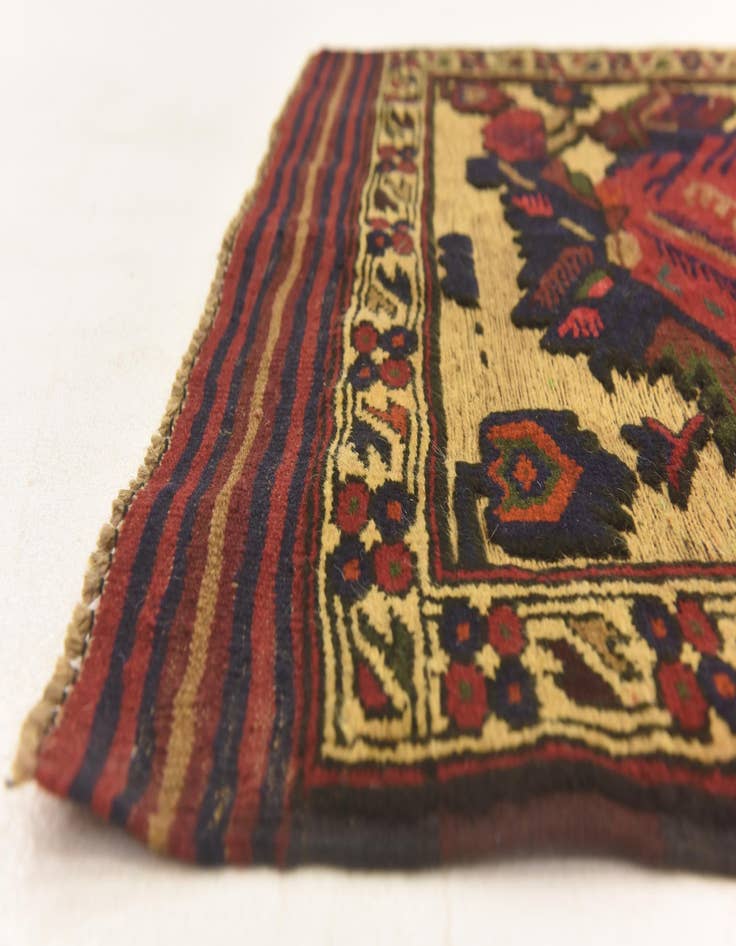 Detail image of  3' x 4' 9  Hand Knotted Sumak Wool Rug