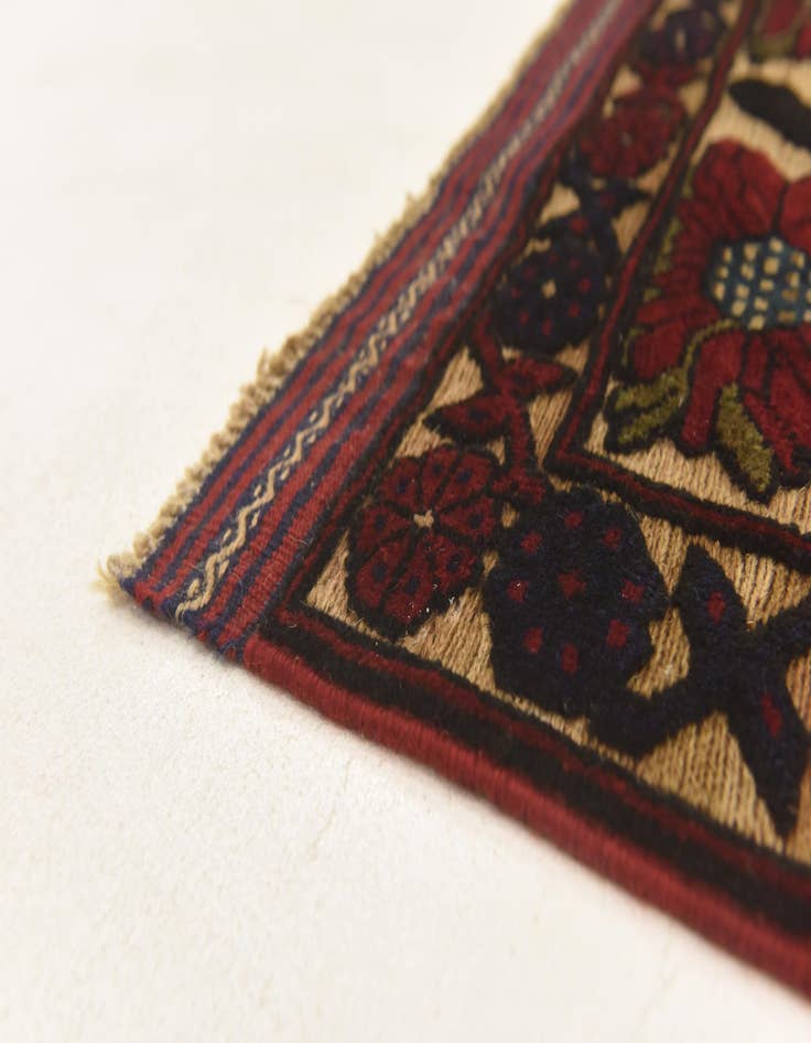 Detail image of  2' 10 x 4' 5  Hand Knotted Sumak Wool Rug