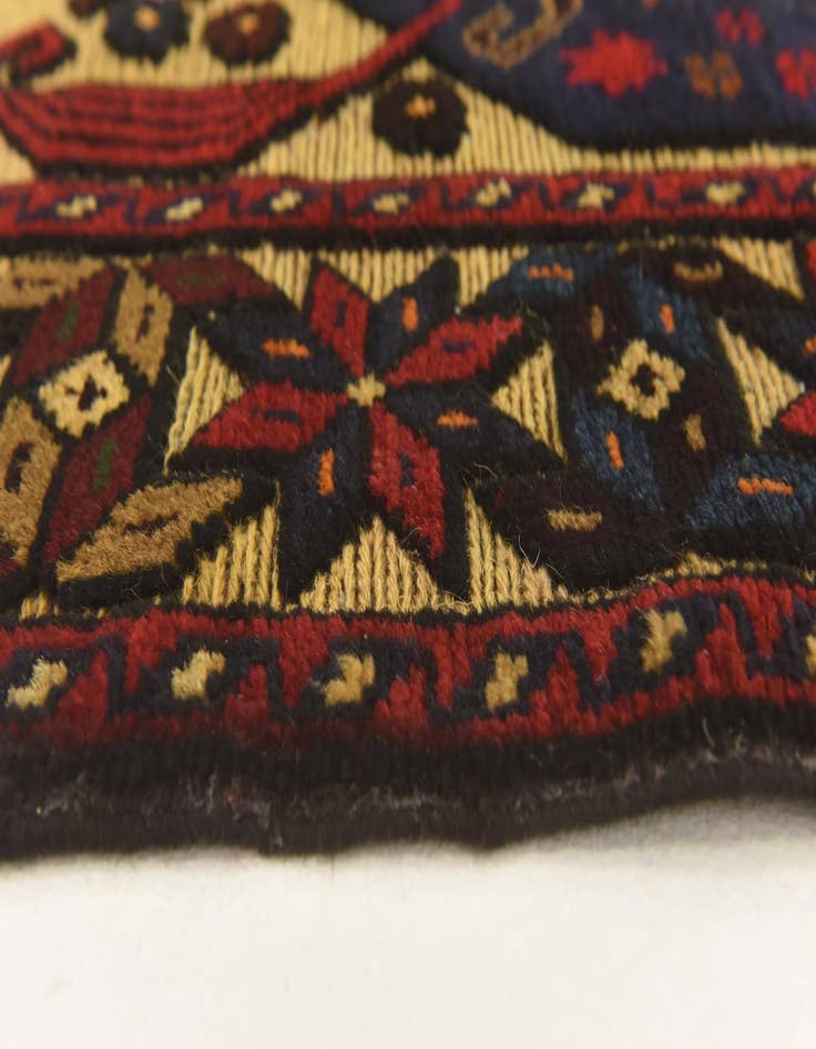 Detail image of  2' 9 x 4' 4  Hand Knotted Sumak Wool Rug
