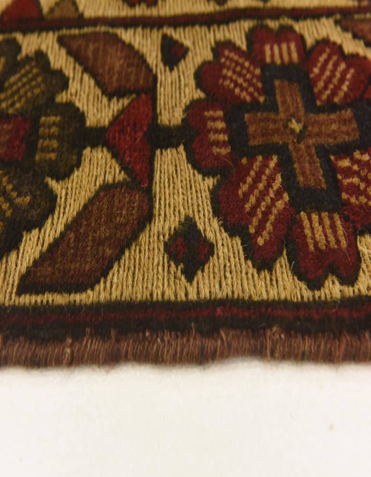 Detail image of  2' 9 x 4' 8  Hand Knotted Sumak Wool Rug