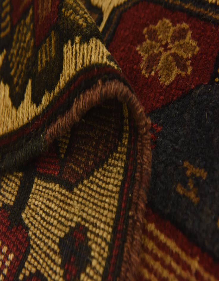 Detail image of  2' 9 x 4' 8  Hand Knotted Sumak Wool Rug