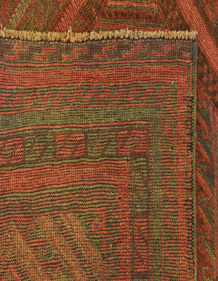 Detail image of  2' 8 x 4' 1  Hand Knotted Sumak Wool Rug