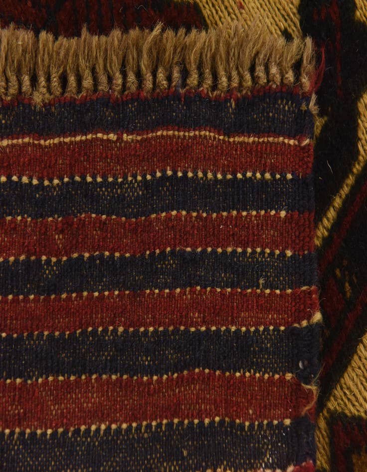 Detail image of  4' 4 x 6' 1  Hand Knotted Sumak Wool Rug