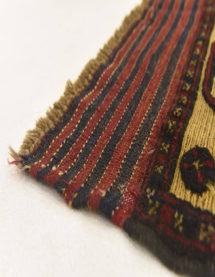 Detail image of  4' 4 x 6' 1  Hand Knotted Sumak Wool Rug