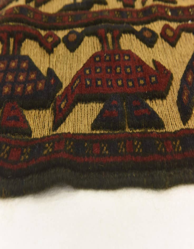 Detail image of  4' 4 x 6' 1  Hand Knotted Sumak Wool Rug