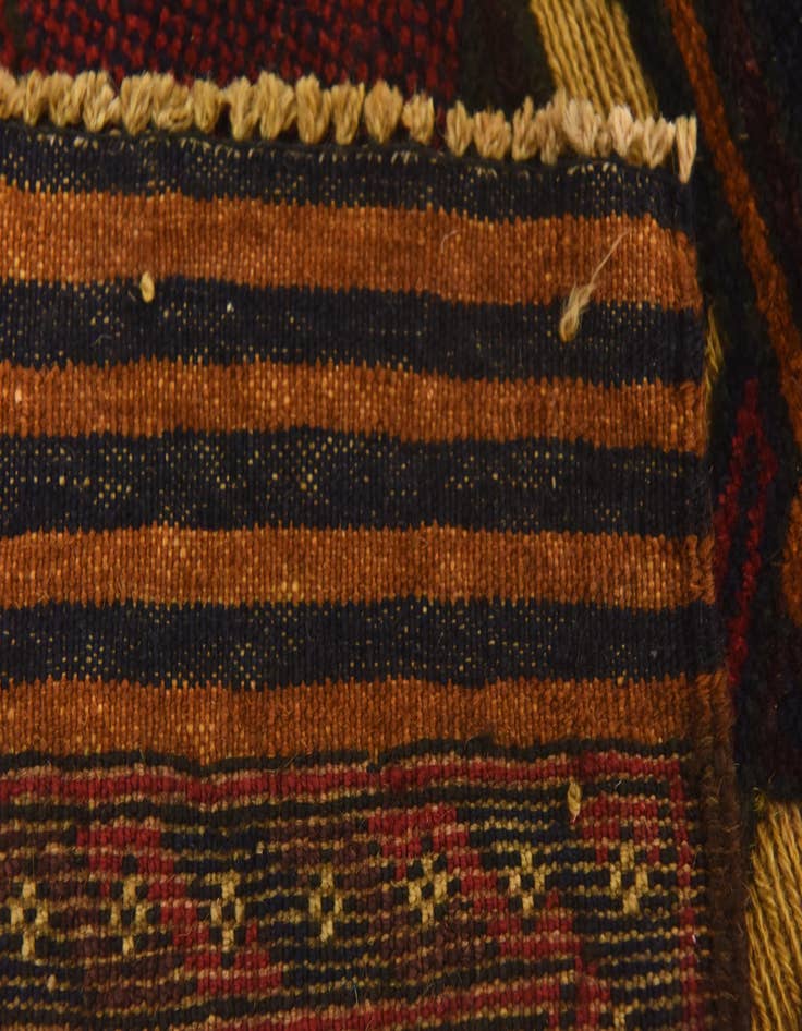 Detail image of  3' x 4' 7  Hand Knotted Sumak Wool Rug