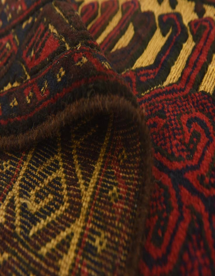 Detail image of  3' x 4' 7  Hand Knotted Sumak Wool Rug