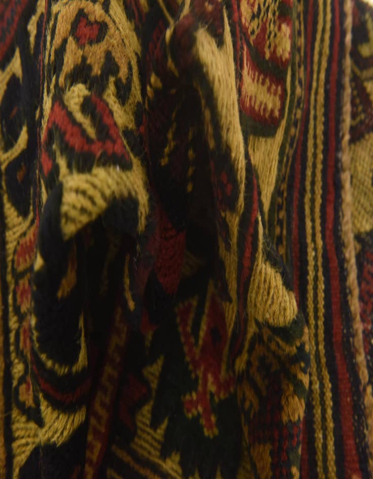 Detail image of  2' 10 x 4' 7  Hand Knotted Sumak Wool Rug