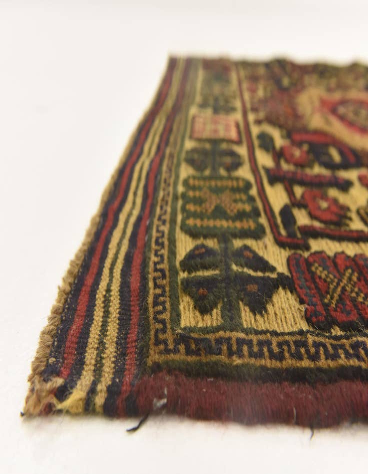 Detail image of  2' 10 x 4' 7  Hand Knotted Sumak Wool Rug