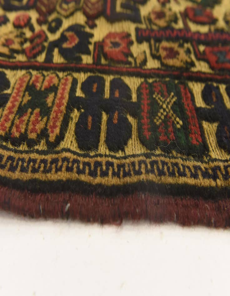 Detail image of  2' 10 x 4' 7  Hand Knotted Sumak Wool Rug