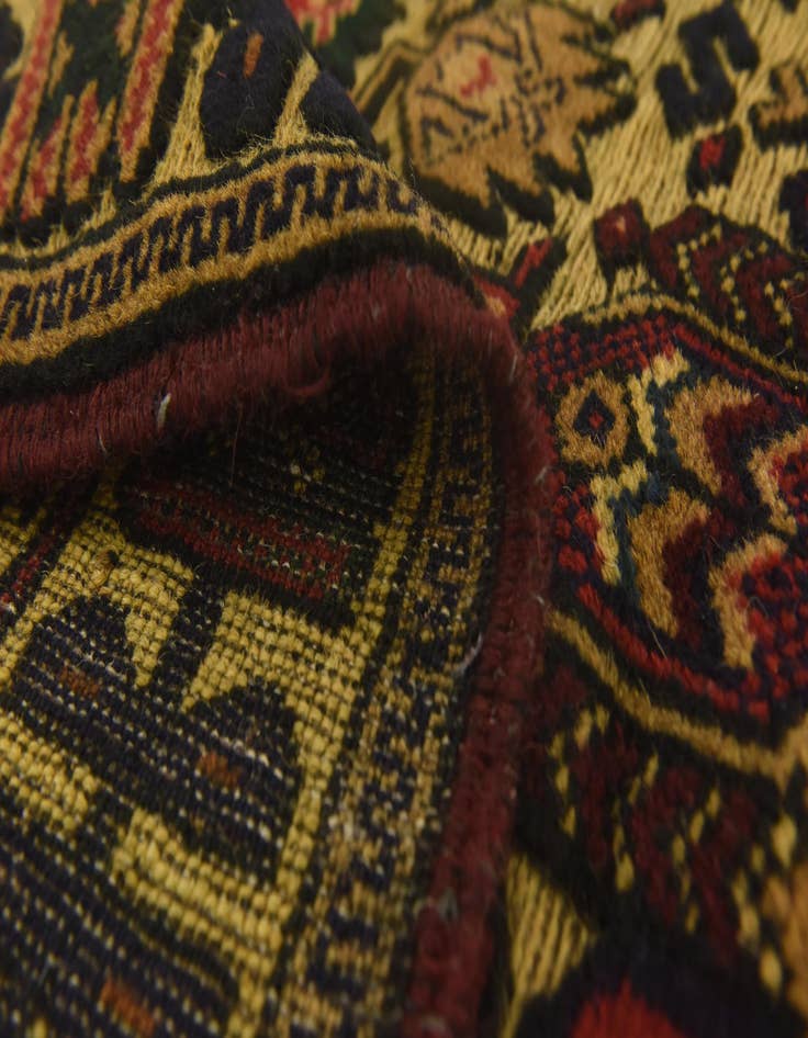 Detail image of  2' 10 x 4' 7  Hand Knotted Sumak Wool Rug