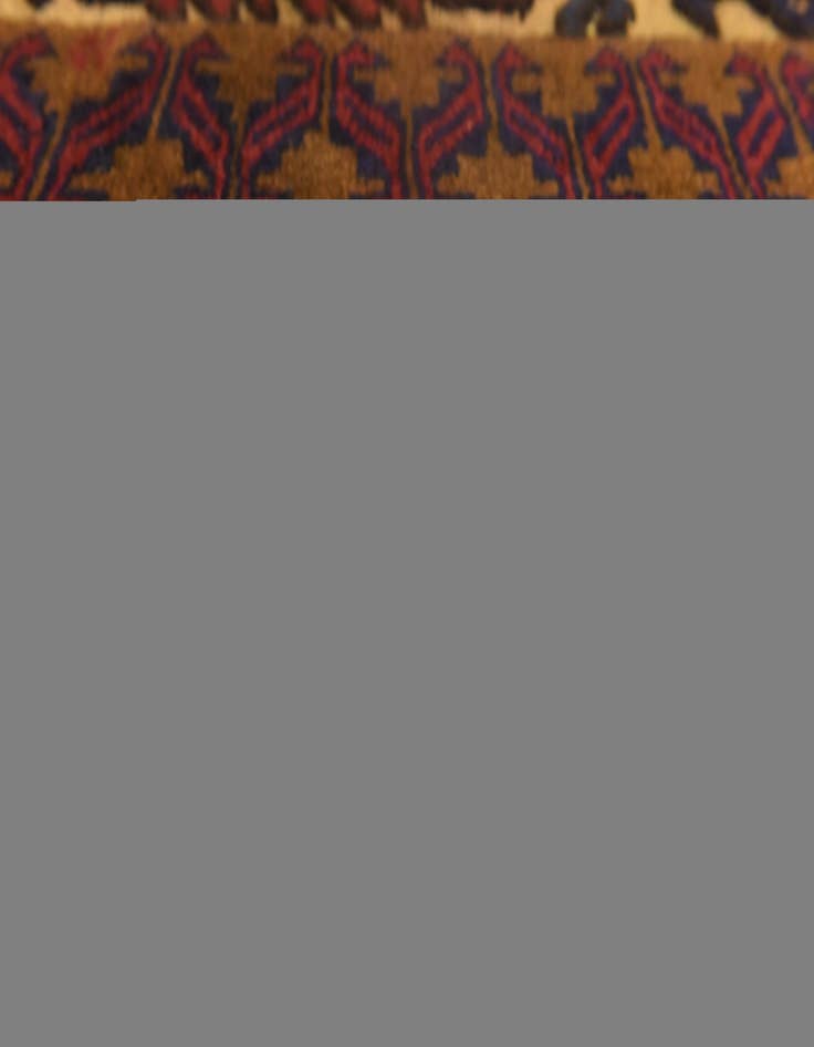 Detail image of  2' 8 x 4' 8  Hand Knotted Sumak Wool Rug