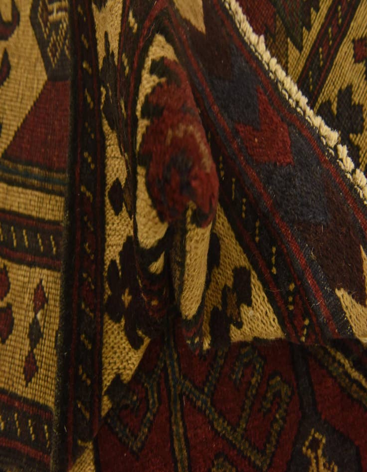 Detail image of  2' 10 x 4' 8  Hand Knotted Sumak Wool Rug