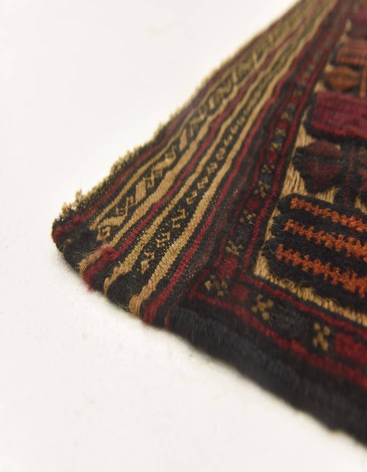 Detail image of  2' 10 x 4' 8  Hand Knotted Sumak Wool Rug