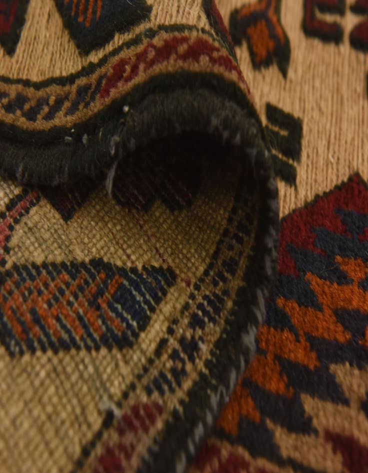 Detail image of  3' 11 x 6' 3  Hand Knotted Sumak Wool Rug