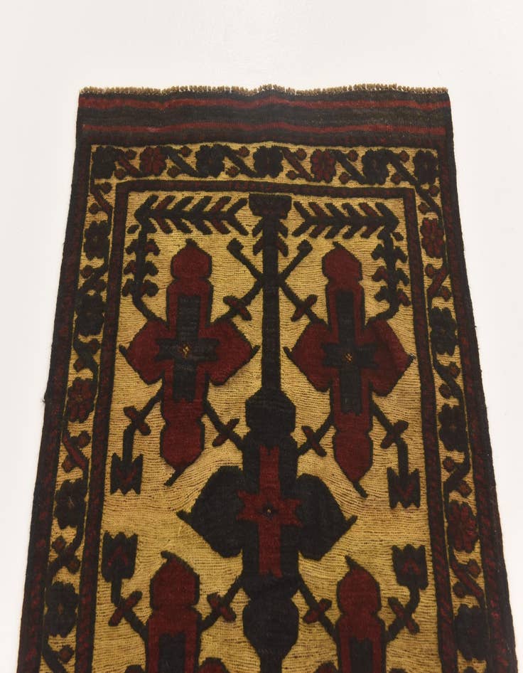 Detail image of  2' 10 x 4' 6  Hand Knotted Sumak Wool Rug