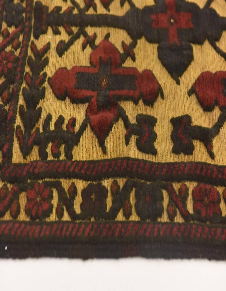 Detail image of  2' 10 x 4' 6  Hand Knotted Sumak Wool Rug