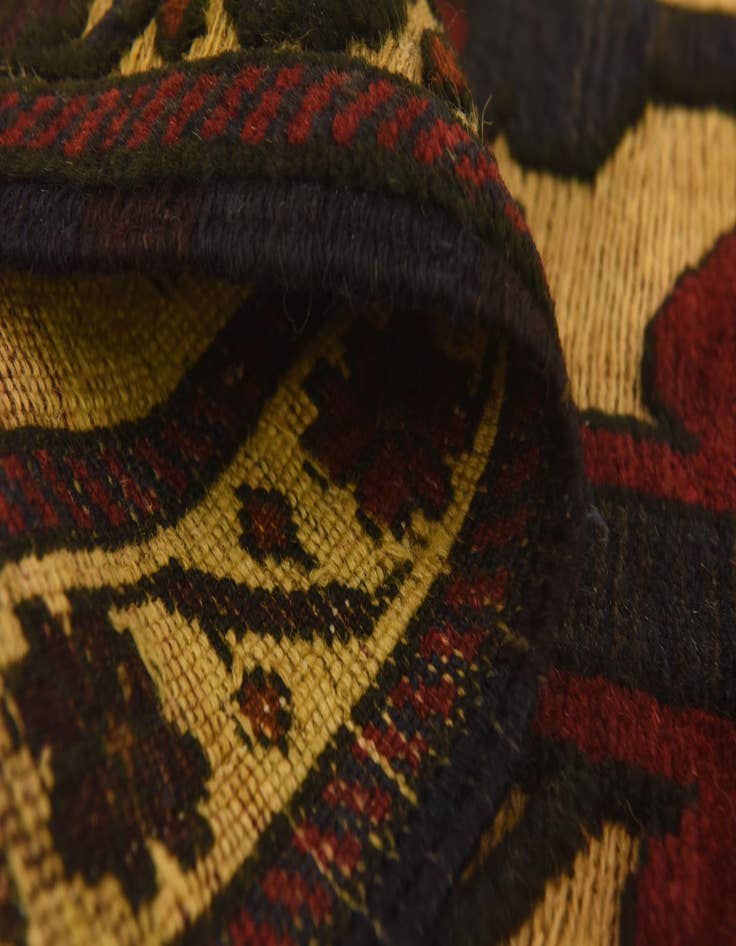 Detail image of  2' 10 x 4' 6  Hand Knotted Sumak Wool Rug