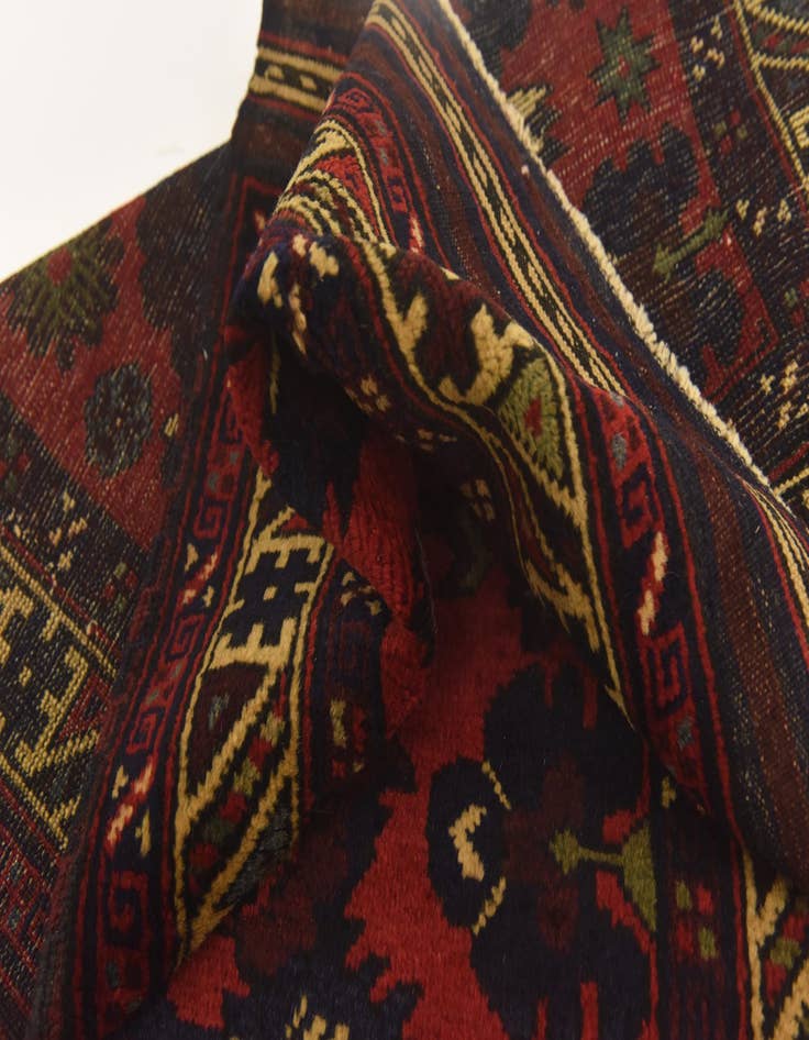 Detail image of  2' 9 x 4' 6  Hand Knotted Sumak Wool Rug