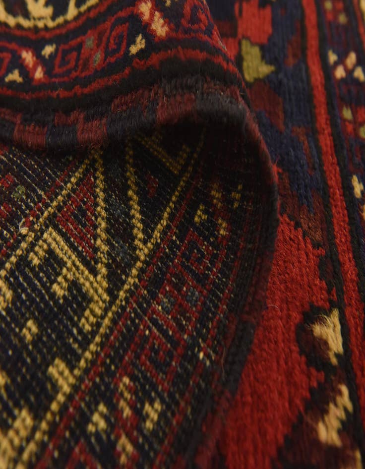 Detail image of  2' 9 x 4' 6  Hand Knotted Sumak Wool Rug