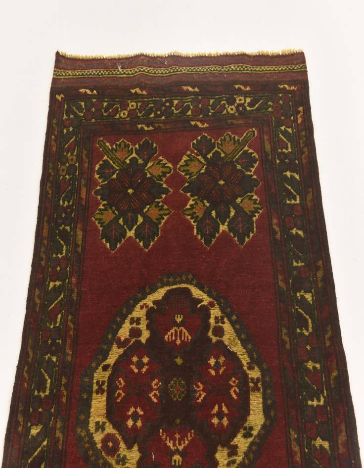 Detail image of  2' 10 x 5'  Hand Knotted Sumak Wool Rug