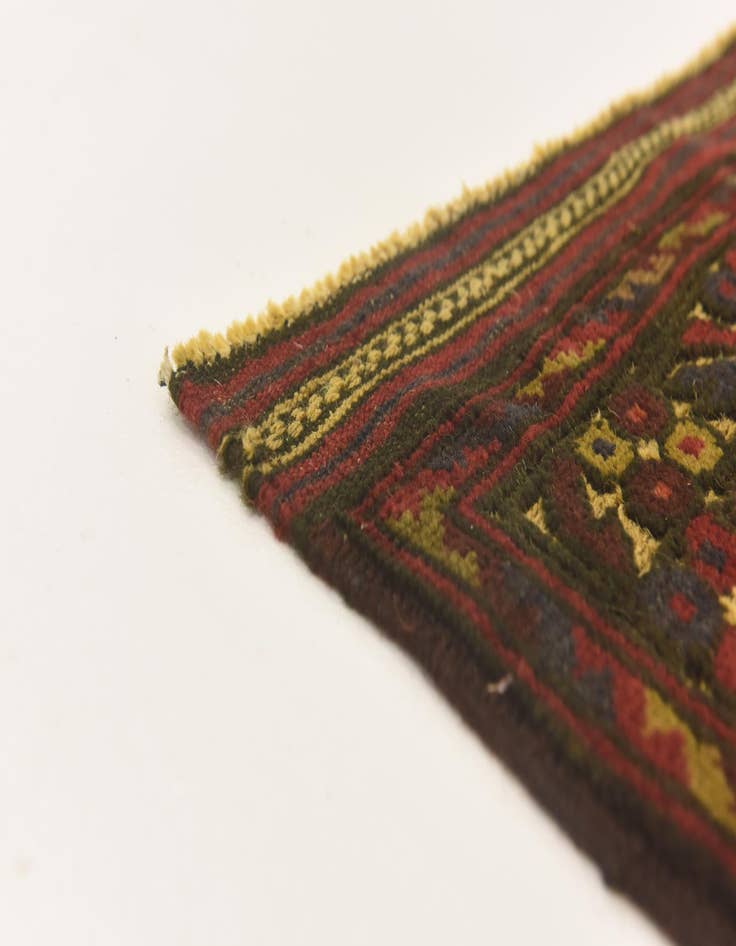 Detail image of  2' 10 x 5'  Hand Knotted Sumak Wool Rug