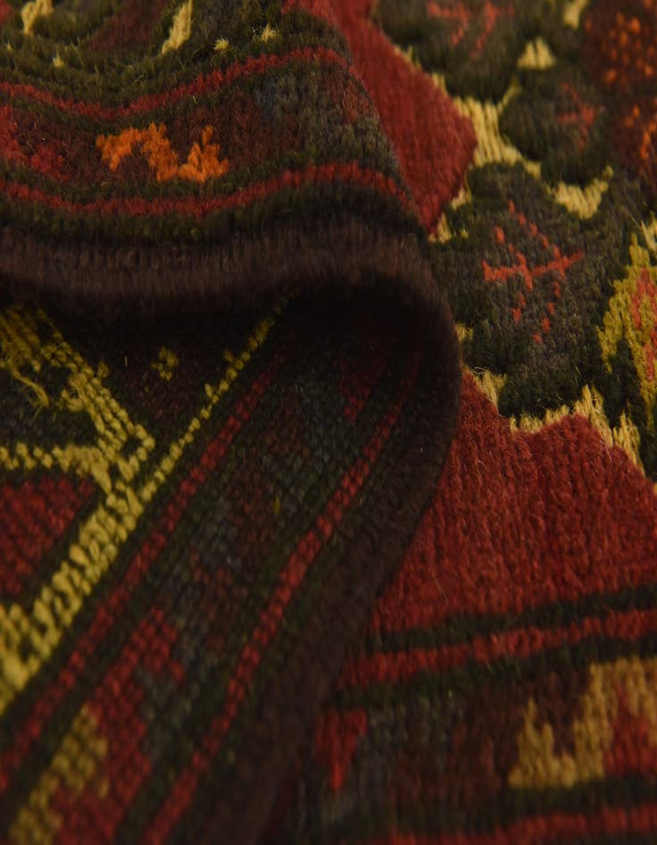 Detail image of  2' 10 x 5'  Hand Knotted Sumak Wool Rug