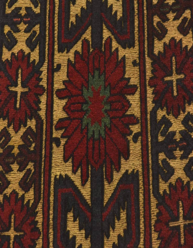 Detail image of  2' 8 x 4' 6  Hand Knotted Sumak Wool Rug