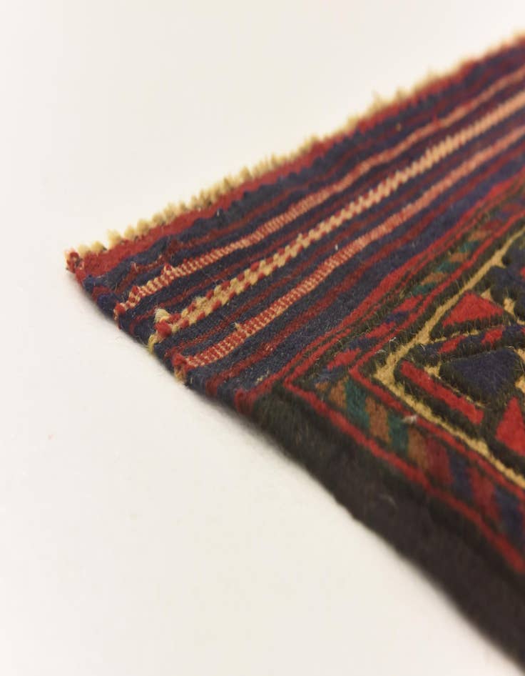 Detail image of  2' 10 x 4' 6  Hand Knotted Sumak Wool Rug