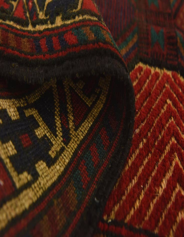 Detail image of  2' 10 x 4' 6  Hand Knotted Sumak Wool Rug