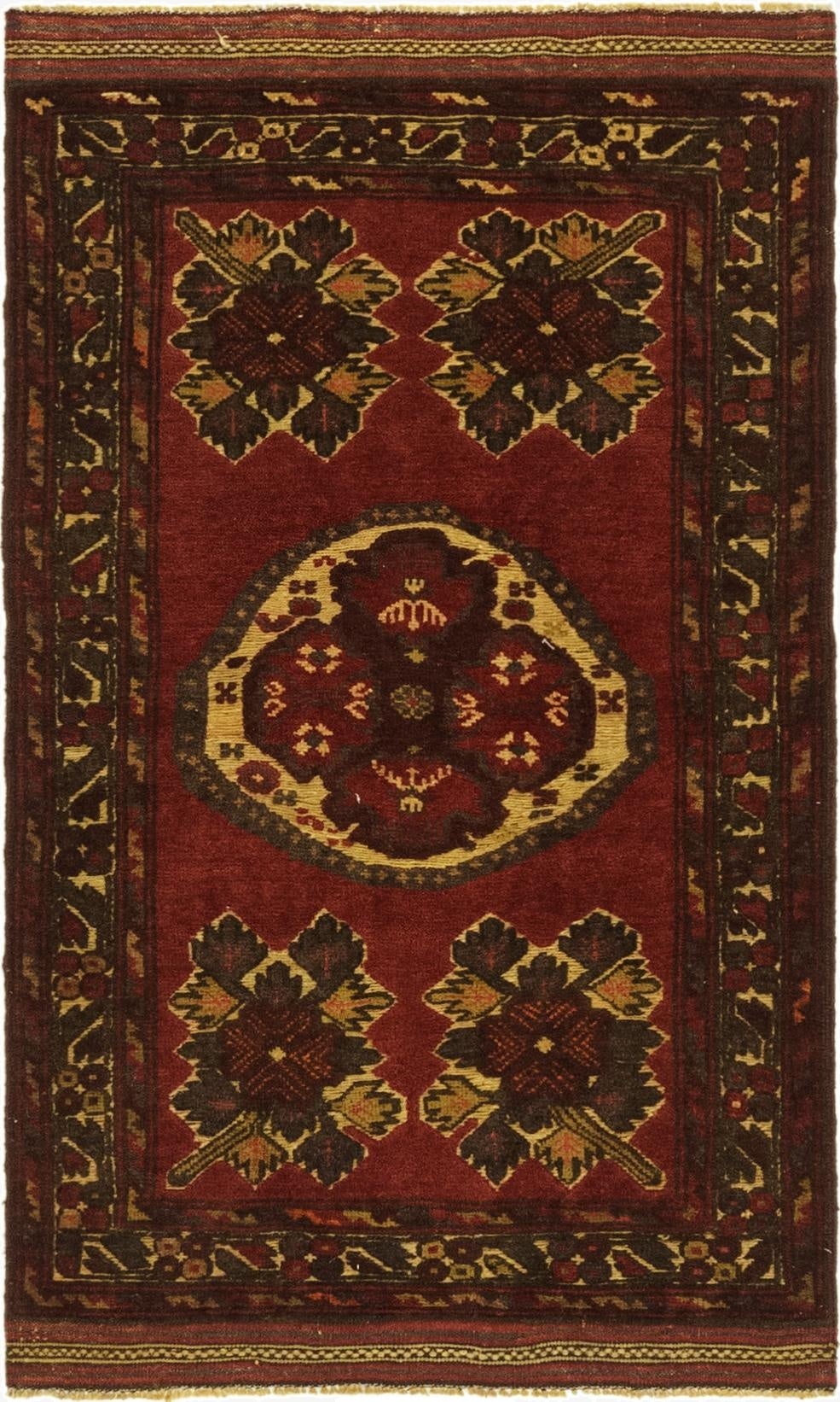  2' 10 x 5'  Hand Knotted Sumak Wool Rug