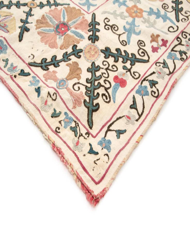 Detail image of  4' 11 x 7' 3 Suzani Rug