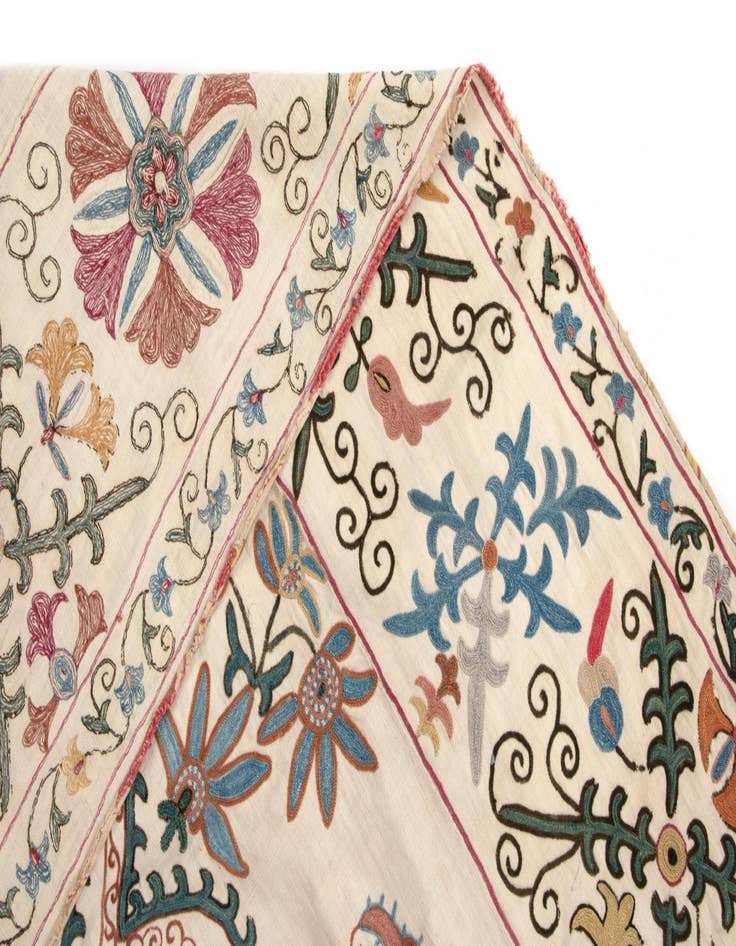Detail image of  4' 11 x 7' 3 Suzani Rug