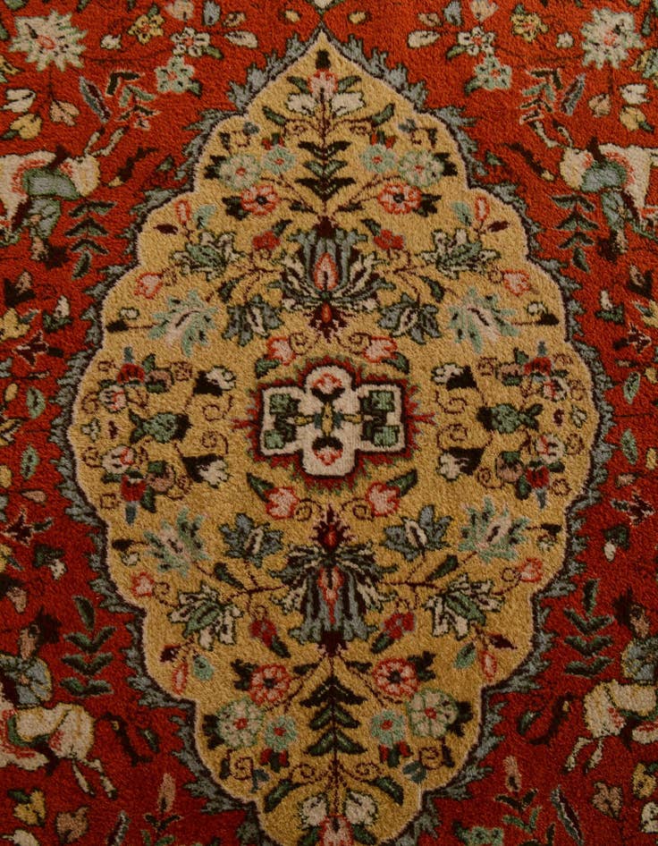 Detail image of 9' 10 x 14' 8 Hand Knotted Tabriz Hadji Jalili Persian Wool Rug